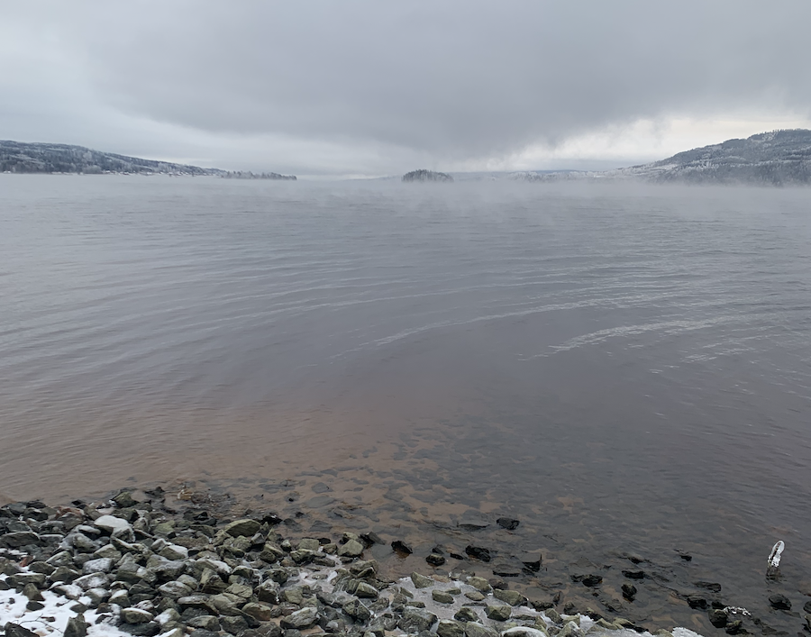 lake Fryken in winter